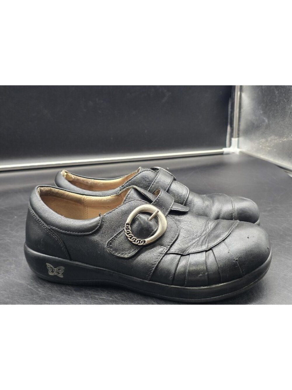 Alegria Shoes Womens Size 10 Khloe Leather Mary Jane Slip On Damaged KHL-601